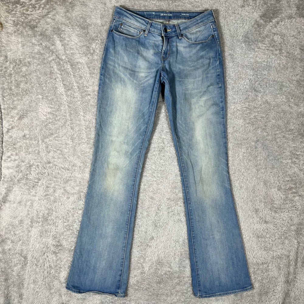 Levis Bold Curve Bootcut Skinny Jeans Womens 28 Light Wash Blue Modern Rise 1482